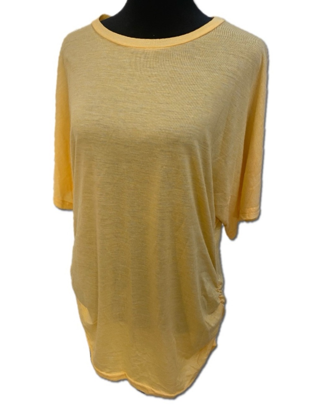 Lightweight Yellow Short Sleeve Crewneck Tee